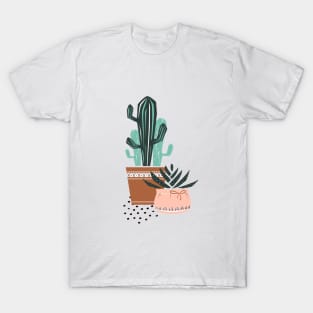 Cactuses and zebra plant T-Shirt